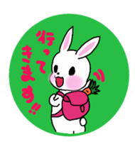 Round  in rabbit sticker #4605403