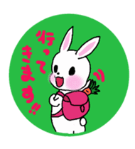Round  in rabbit sticker #4605403