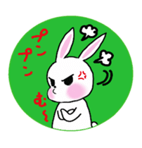 Round  in rabbit sticker #4605424