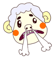 kawaii kawaii kawaii sheep sticker #4605894