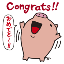 Piggy Peggy (English, Japanese speaker) sticker #4606651