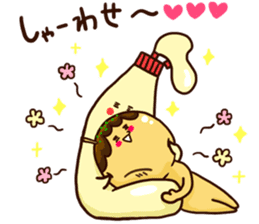 Love story of takoyaki and mayonnaise sticker #4606682