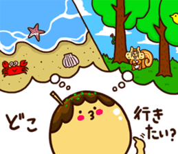 Love story of takoyaki and mayonnaise sticker #4606688