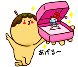 Love story of takoyaki and mayonnaise sticker #4606700