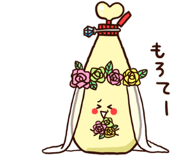 Love story of takoyaki and mayonnaise sticker #4606702