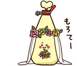 Love story of takoyaki and mayonnaise sticker #4606702