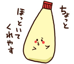 Love story of takoyaki and mayonnaise sticker #4606710