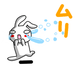 A white bear and daily life conversation sticker #4607088