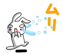 A white bear and daily life conversation sticker #4607088