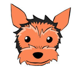 I ! Love ! Yorkie ! sticker #4607320