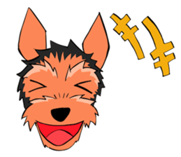 I ! Love ! Yorkie ! sticker #4607321