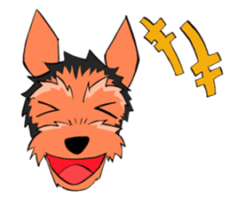 I ! Love ! Yorkie ! sticker #4607321