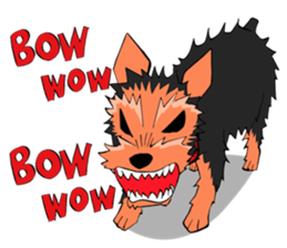 I ! Love ! Yorkie ! sticker #4607325