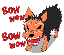 I ! Love ! Yorkie ! sticker #4607325