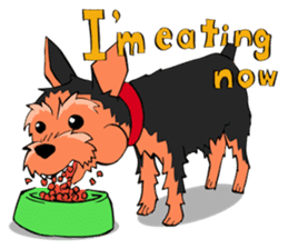 I ! Love ! Yorkie ! sticker #4607329