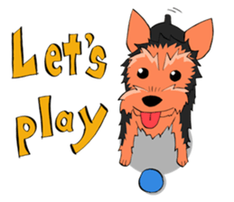 I ! Love ! Yorkie ! sticker #4607331