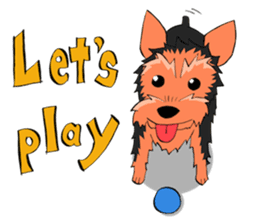 I ! Love ! Yorkie ! sticker #4607331