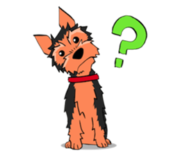 I ! Love ! Yorkie ! sticker #4607333