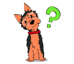 I ! Love ! Yorkie ! sticker #4607333