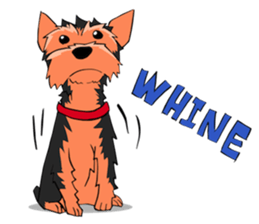 I ! Love ! Yorkie ! sticker #4607334