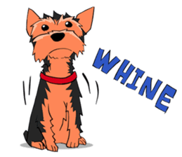 I ! Love ! Yorkie ! sticker #4607334