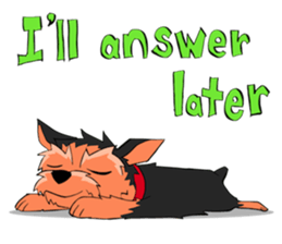 I ! Love ! Yorkie ! sticker #4607336