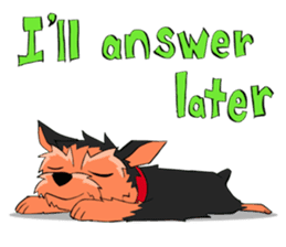 I ! Love ! Yorkie ! sticker #4607336