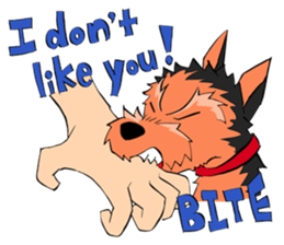 I ! Love ! Yorkie ! sticker #4607339