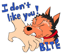 I ! Love ! Yorkie ! sticker #4607339