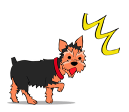 I ! Love ! Yorkie ! sticker #4607341