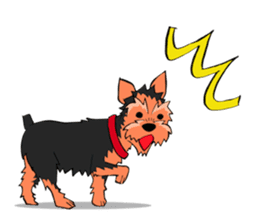 I ! Love ! Yorkie ! sticker #4607341