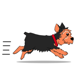 I ! Love ! Yorkie ! sticker #4607342