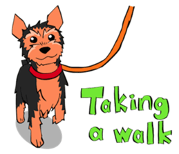 I ! Love ! Yorkie ! sticker #4607345