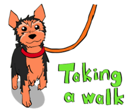 I ! Love ! Yorkie ! sticker #4607345