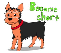 I ! Love ! Yorkie ! sticker #4607347