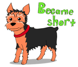 I ! Love ! Yorkie ! sticker #4607347