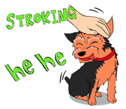 I ! Love ! Yorkie ! sticker #4607351