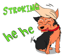I ! Love ! Yorkie ! sticker #4607351