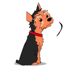I ! Love ! Yorkie ! sticker #4607353