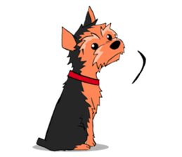 I ! Love ! Yorkie ! sticker #4607353