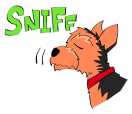 I ! Love ! Yorkie ! sticker #4607354