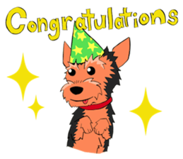 I ! Love ! Yorkie ! sticker #4607357