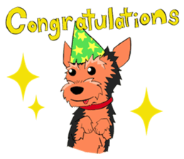 I ! Love ! Yorkie ! sticker #4607357