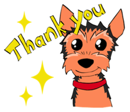 I ! Love ! Yorkie ! sticker #4607358