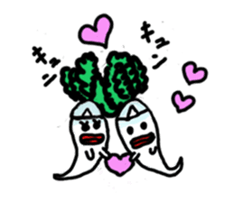 Mrs. Ghost radish sticker #4607480