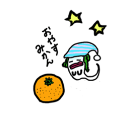 Mrs. Ghost radish sticker #4607482