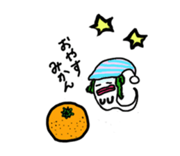 Mrs. Ghost radish sticker #4607482