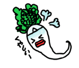 Mrs. Ghost radish sticker #4607483