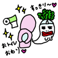 Mrs. Ghost radish sticker #4607484