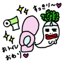 Mrs. Ghost radish sticker #4607484